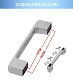 SMD Duşakabin Kapı Kulpu Krom 4'lü Set thumbnail 2