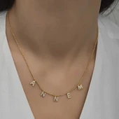 ​925 Ayar Gümüş Annem Yazılı Bayan Gümüş Kolye T6323 thumbnail 5