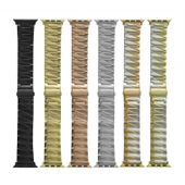 Zore Apple ile uyumlu Watch 7 45mm KRD-48 Metal Kordon - 8