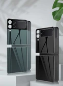 Zore Galaxy ile uyumlu Z Flip 3 3D Standart 2 in 1 Arka Koruyucu - 5