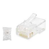 Cat5 Konnektör Rj45 100Lü Paket Şeffaf HDX5007 - 1