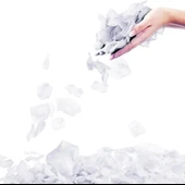 CEYLAN ADAM  Beyaz Renk Gül Yaprağı Şekilli Konfeti 5 Paket 500 Adet thumbnail 1