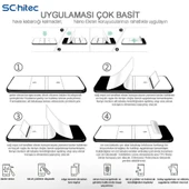 ScHitec Samsung Galaxy Z Flip 1 Darbe Emici Premium Şeffaf Nano Ön Ekran Koruyucu Poliüretan Film thumbnail 7