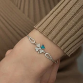 Supertrend Gümüş Nazarlı Yonca Bileklik thumbnail 3