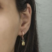 Supertrend Gümüş Ananas Figür Meyve Küpe thumbnail 3