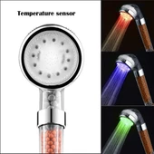 3 Adet Tasarruflu Boncuklu Ledli Duş Başlık-pil Veya Elektrik Gerekmez Kinetik Enerjili thumbnail 3