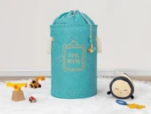 Baby Kullanımı Kolay Desenli Taşınabilir Torbalı Yuvarlak Sepet(yeşil) 04270 thumbnail 2