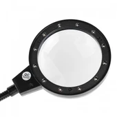 -12 Led Clipslı Işıklı Büyüteç,işıklı Masa Lambası Çalışma Lambası - 2