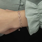 Supertrend Gümüş Rose Oval Taşlı Bayan Bileklik thumbnail 2