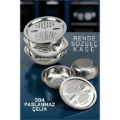 CEYLAN ADAM Çelik Rende Kase Süzgeç Seti - MultiFix 3 in 1 Paslanmaz Çelik - 1