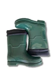Konçlu Peluşlu Kadın Yağmur Çizmesi 36-40 Koyu Yeşil thumbnail 5