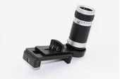 8x18 Zoom Teleskop Telefon Kamera Lensi Mini El Dürbünü - 3