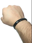 JTAW25BLK1605 NEGATİF İYON MANYETİK PASLANMAZ ÇELİK GRİ GARANTİLİ HEDİYE KUTULU JANTİ BİLEKLİK thumbnail 3