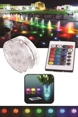 Su Geçirmez Kumandalı Renk Değiştiren Rgb Su Altı Led Lamba Spot thumbnail 2