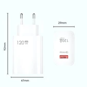 120w Usb Hızlı Type C Uçlu Kablolu Şarj Aleti thumbnail 5