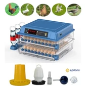 120 Yumurta Kapasiteli Tam Otomatik Kuluçka Makinesi - Civciv, Kaz, Hindi Ve Ördek Yetiştiriciliği Epo-w120 Yedek Motorlu thumbnail 1