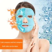 Terapi Jel Yüz Maskesi Soğuk Ve Sıcak Boncuklu Ayarlanabilir Maske (mavi) thumbnail 2