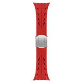 Apple Watch Ultra 49mm KRD-127 Metal Tokalı Silikon Kordon - 4