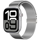 Apple Watch 7 41mm Zore KRD-121 Metal Hasır Kordon - 9