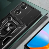 Zore Honor 90 Kılıf Magnetik Standlı Kamera Korumalı Sürgülü Vega Kapak - 5