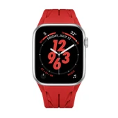 Apple Watch 7 45mm KRD-127 Metal Tokalı Silikon Kordon - 10