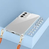 Zore Galaxy ile uyumlu S23 FE Kılıf Airbagli Takılabilir Askı Aparatlı Snap Silikon Kapak - 4