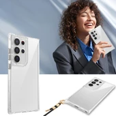 Zore Galaxy ile uyumlu S25 Ultra Kılıf Airbagli Takılabilir Askı Aparatlı Snap Silikon Kapak - 9