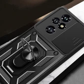 Zore Honor 200 Pro Kılıf Magnetik Standlı Kamera Korumalı Sürgülü Vega Kapak - 8