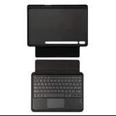 Zore Galaxy ile uyumlu Tab S10 Ultra Border Keyboard Bluetooh Bağlantılı Standlı Klavyeli Tablet Kılıfı thumbnail 6