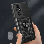 Zore Honor 200 Pro Kılıf Magnetik Standlı Kamera Korumalı Sürgülü Vega Kapak - 6