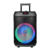 Zore GD-1203 Dijital LED Göstergeli FM Radyolu Mikrofonlu RGB TWS 12 inç Stereo Bass Kablosuz Karaoke Hoparlör - 8
