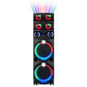 Zore GD-2126 Dijital LED Göstergeli FM Radyolu Mikrofonlu RGB TWS Çift 12 inç Stereo Bass Kablosuz Karaoke Hoparlör thumbnail 6