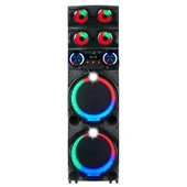 Zore GD-2126 Dijital LED Göstergeli FM Radyolu Mikrofonlu RGB TWS Çift 12 inç Stereo Bass Kablosuz Karaoke Hoparlör thumbnail 1