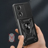 Zore Honor 90 Kılıf Magnetik Standlı Kamera Korumalı Sürgülü Vega Kapak - 6