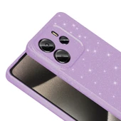 Zore Xiaomi ile uyumlu Redmi Note 14 5G Kılıf Kamera Korumalı Simli Lüks Koton Kapak - 5