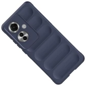 Zore Oppo ile uyumlu Reno 11F 5G Kılıf Esnek TPU Oyuklu Arka Yüzey Tasarımlı Etnik Silikon Kapak - 4