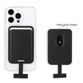 Zore CRD-09 Dahili Şarj Soket Aparatlı Magnetik PU Deri Kartlık - 2