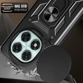 Zore Xiaomi ile uyumlu Poco X7 Kılıf Magnetik Standlı Kamera Korumalı Sürgülü Vega Kapak - 4