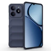 Zore Realme ile uyumlu C61 Kılıf Esnek TPU Oyuklu Arka Yüzey Tasarımlı Etnik Silikon Kapak - 1