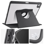 Zore Apple ile uyumlu iPad Air 13 2025 M3 Kılıf Termik Kalem Bölmeli Dönebilen Standlı Kılıf - 8