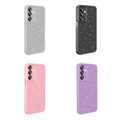 Zore Galaxy ile uyumlu A16 Kılıf Kamera Korumalı Simli Lüks Koton Kapak thumbnail 10