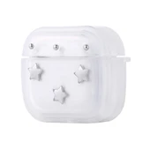 Zore Apple ile uyumlu Airpods ile uyumlu 4 Airbag 44 Airbag Tasarımlı Simli Şeffaf Kutup Kılıf - 3