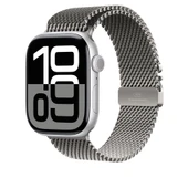 Apple Watch 10 46mm Zore KRD-100 Titanyum Hasır Kordon - 5