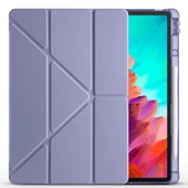 Zore Lenovo ile uyumlu Idea Tab Pro 12.7 TB-373FU Kılıf Tri Folding Kalem Bölmeli Standlı Kılıf thumbnail 4
