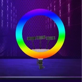 Zore LJJ22 RGB Light 56cm Işıklı Telefon Tutucu Ring Light - 4