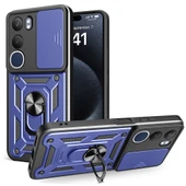 Zore Vivo ile uyumlu Y19S Kılıf Magnetik Standlı Kamera Korumalı Sürgülü Vega Kapak - 6