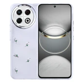 Zore Tecno ile uyumlu Spark 30 Pro Kılıf Airbag Tasarımlı Simli Şeffaf Kutup Kapak thumbnail 4