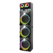 Zore GD-3127 Dijital LED Göstergeli Mikrofonlu RGB TWS Üçlü 12 inç Stereo Bass Kablosuz Karaoke Hoparlör - 3