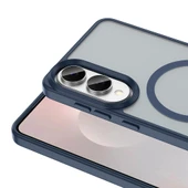 Zore Galaxy ile uyumlu S25 Edge Kılıf M-safe Şarj Özellikli Mat Arka Yüzey Sio Kapak - 7