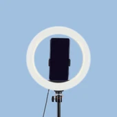 Zore MJ20 RGB Light 8 inç Işıklı Telefon Tutucu Ring Light - 4